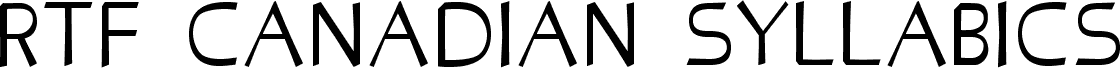 RTF Canadian Syllabics