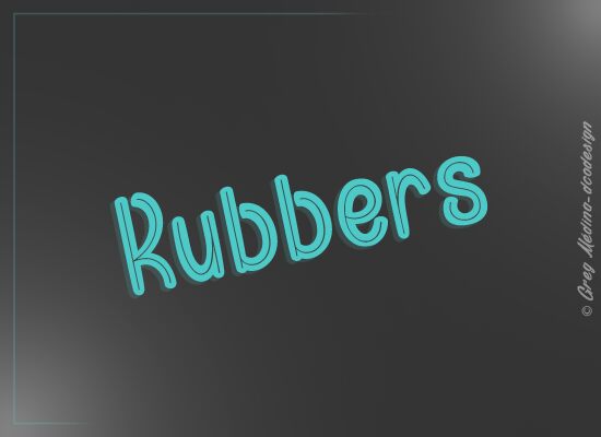 Rubbers Druh písma