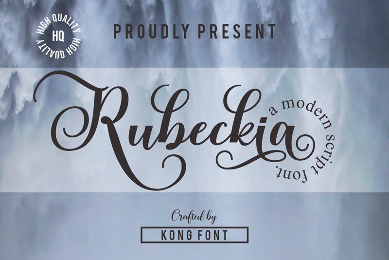 Rubeckia Schriftart