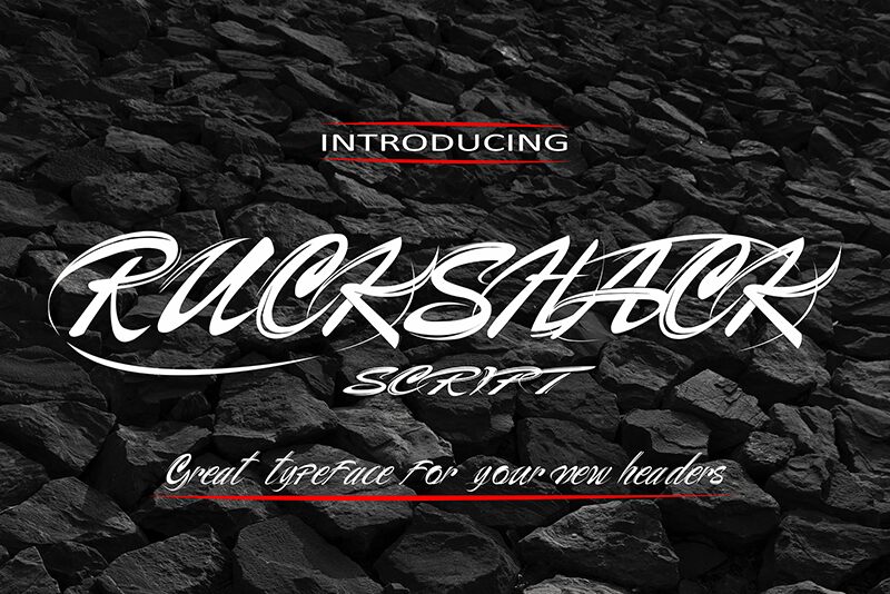 Ruckshack Schriftart