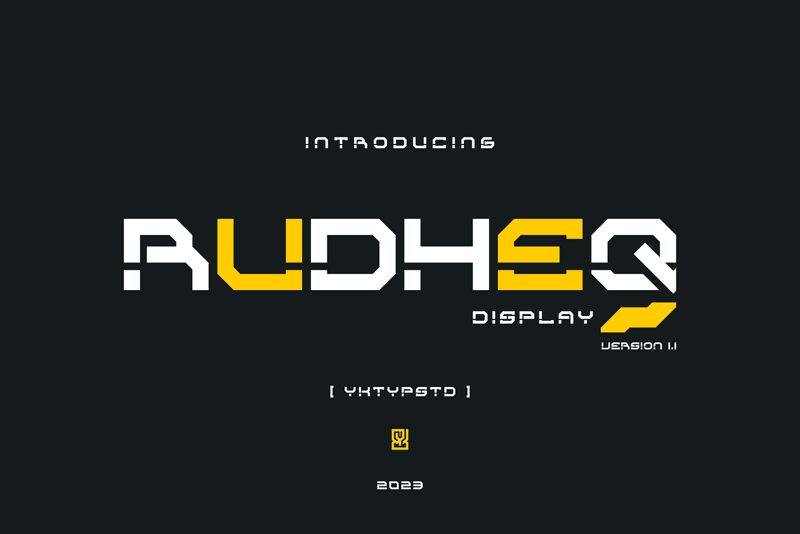 Rudheq Schriftart