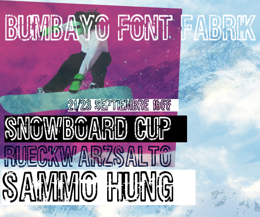 Rueckwarzsalto Schriftart