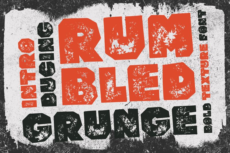 Rumbled Grunge Carattere
