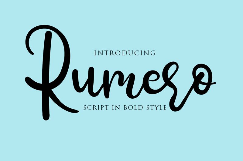 Rumero Шрифт