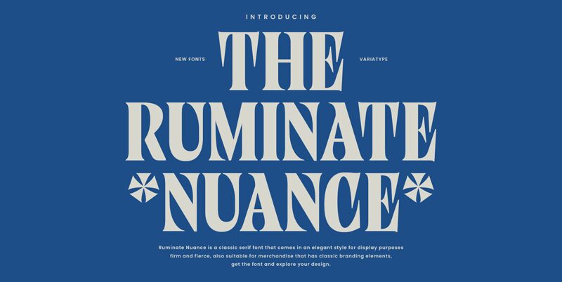 Ruminate Nuance Schriftart