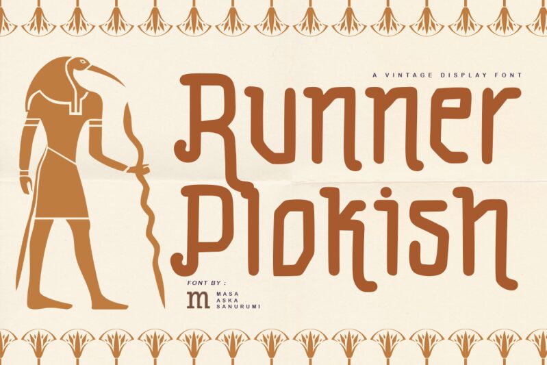 Runner Plokish Schriftart