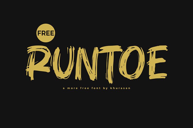 Runtoe Schriftart