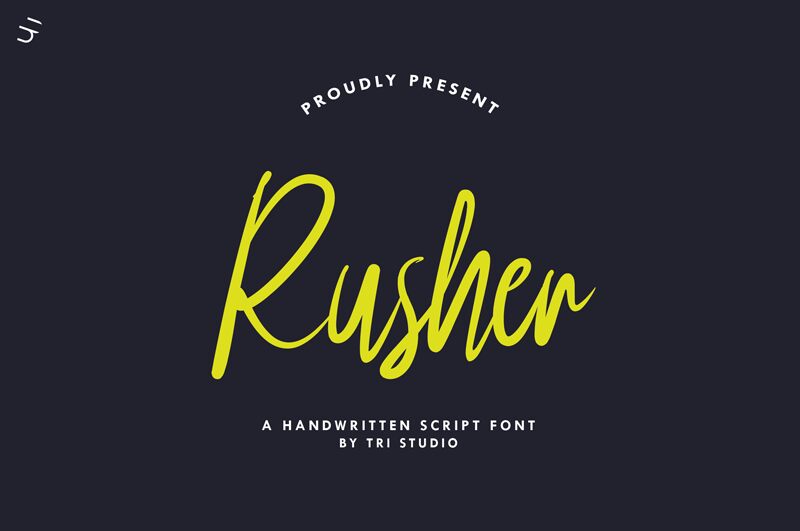 Rusher Шрифт