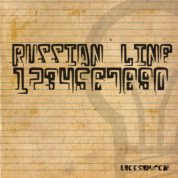 RussianLine Czcionka