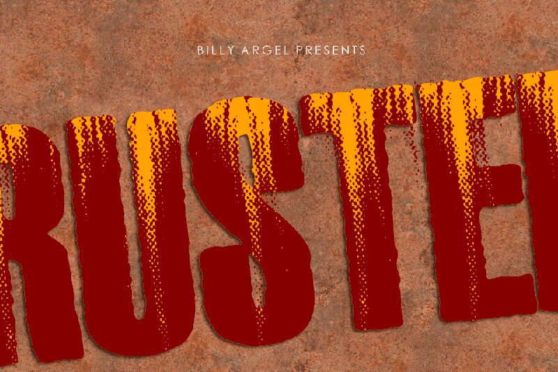 RUSTED الخط