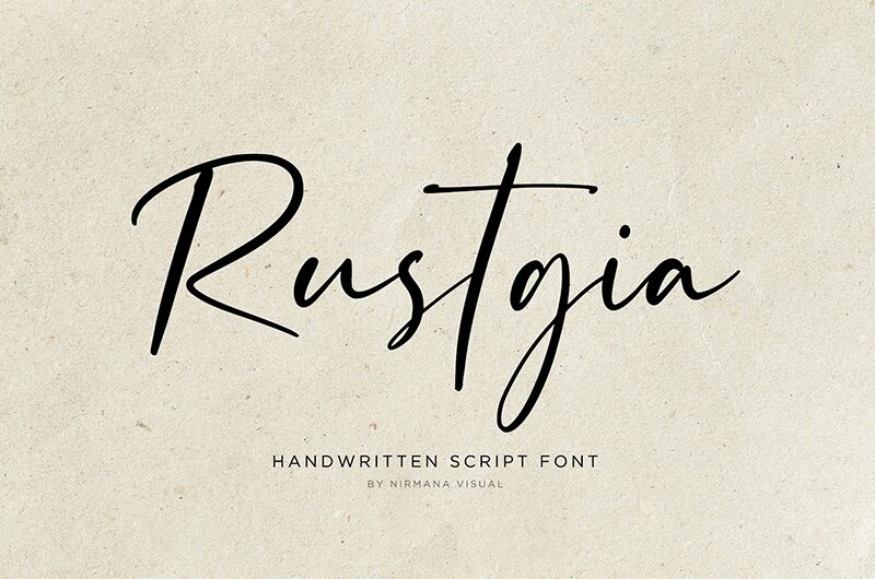 Rustgia Schriftart