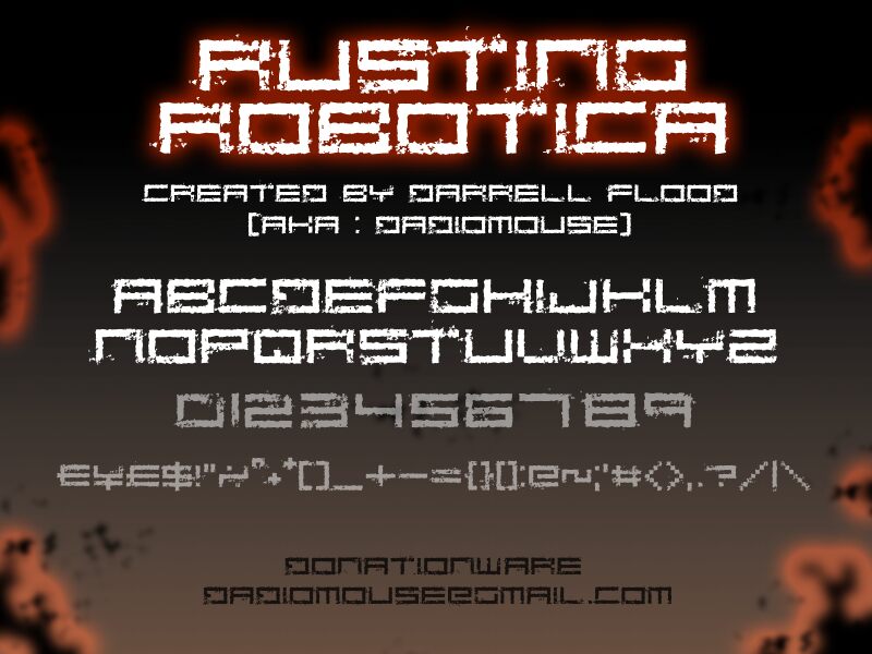 Rusting Robotica Font