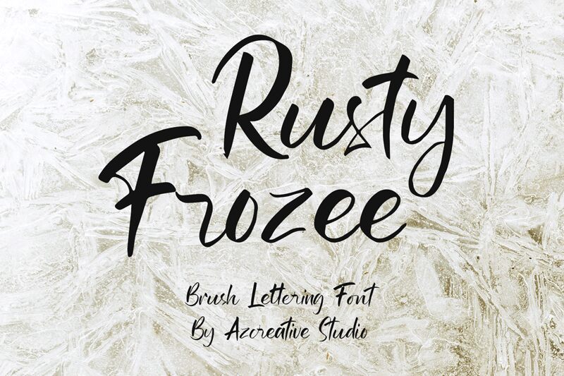 Rusty Frozee Schriftart