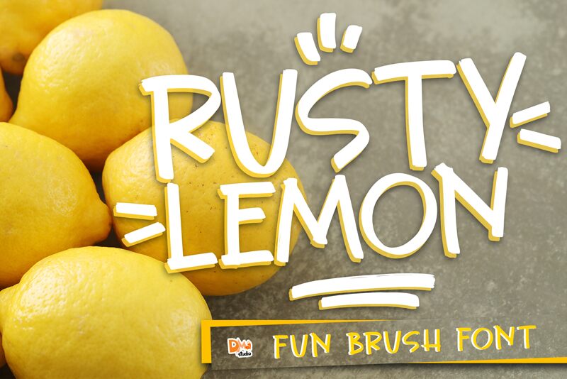 Rusty Lemon Schriftart