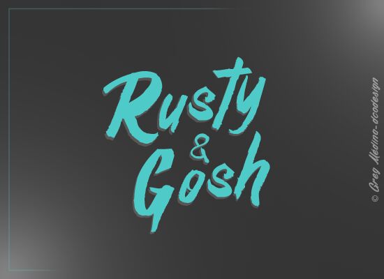Rusty&Gosh Czcionka