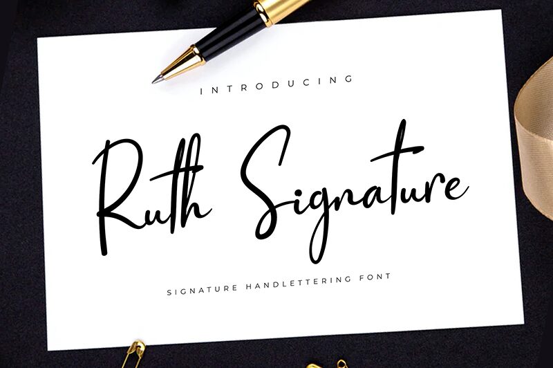 Ruth Signature Font