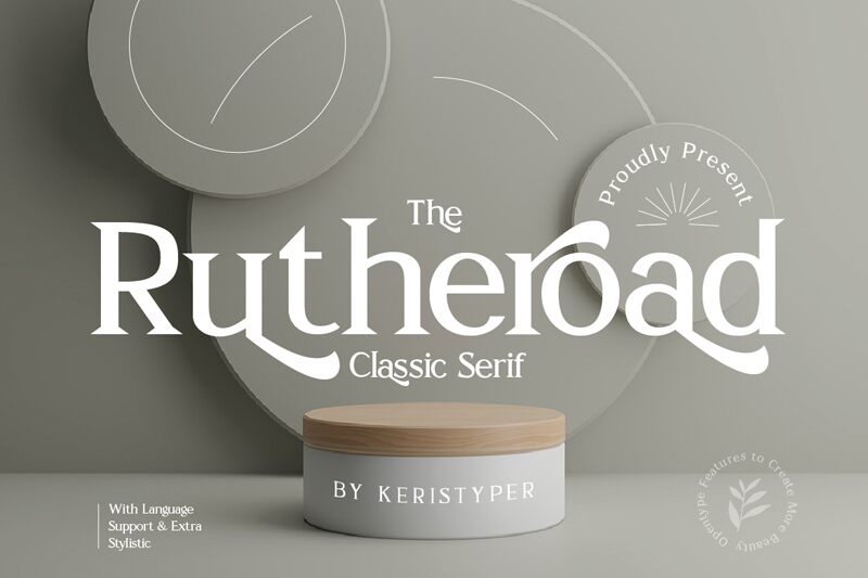 Rutheroad Schriftart