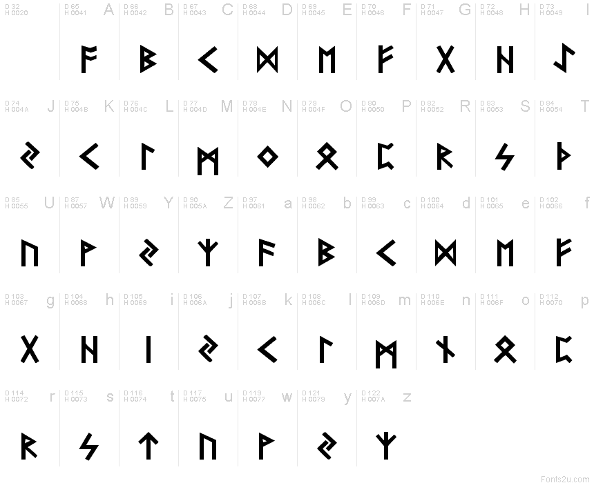 Runic Regular font