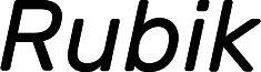 Rubik Italic