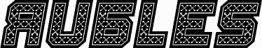 Rubles Bold Italic