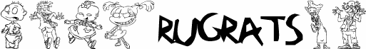 Preview of the RugBats font