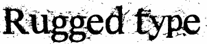 Rugged type