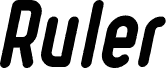 Ruler Heavy Italic