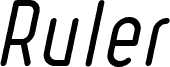 Ruler Italic