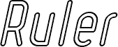 Ruler Outline Italic