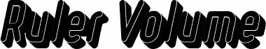 Ruler Volume Black