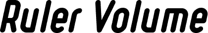 Ruler Volume Drop Shadow Bold Italic