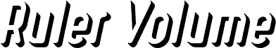Ruler Volume Extrude Bold Italic