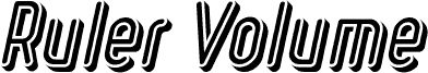 Ruler Volume Negative Bold Italic
