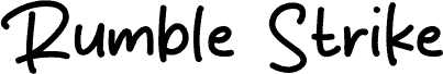 Rumble Strike font