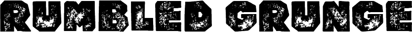 Rumbled Grunge carattere