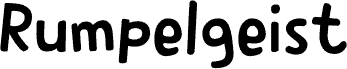 Rumpelgeist DEMO Regular font