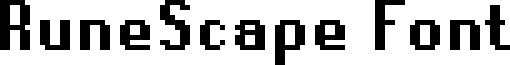 RuneScape Bold Font Regular
