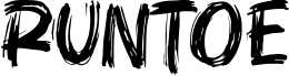 Runtoe шрифт