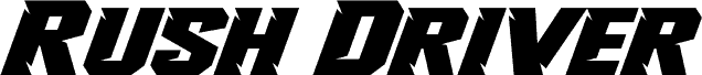 Rush Driver Italic 字体