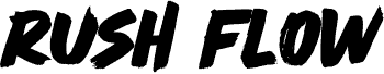 RUSH FLOW Schriftart