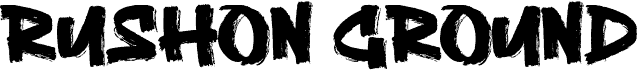 Rushon Ground шрифт