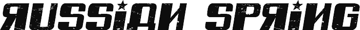 Russian Spring Grunged Italic