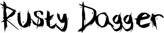 RustyDagger 字体预览