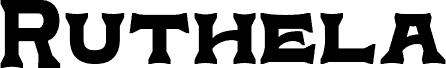 Preview of the Ruthela DEMO Regular font