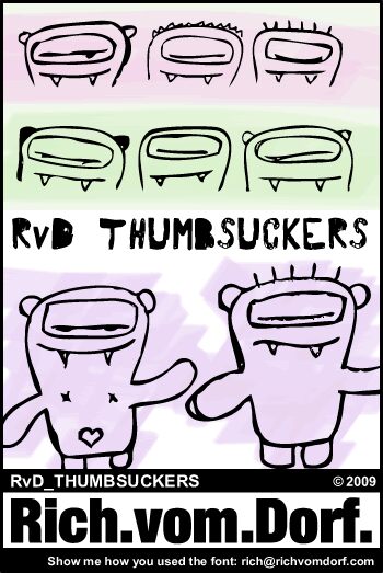 RvD_THUMBSUCKERS Schriftart