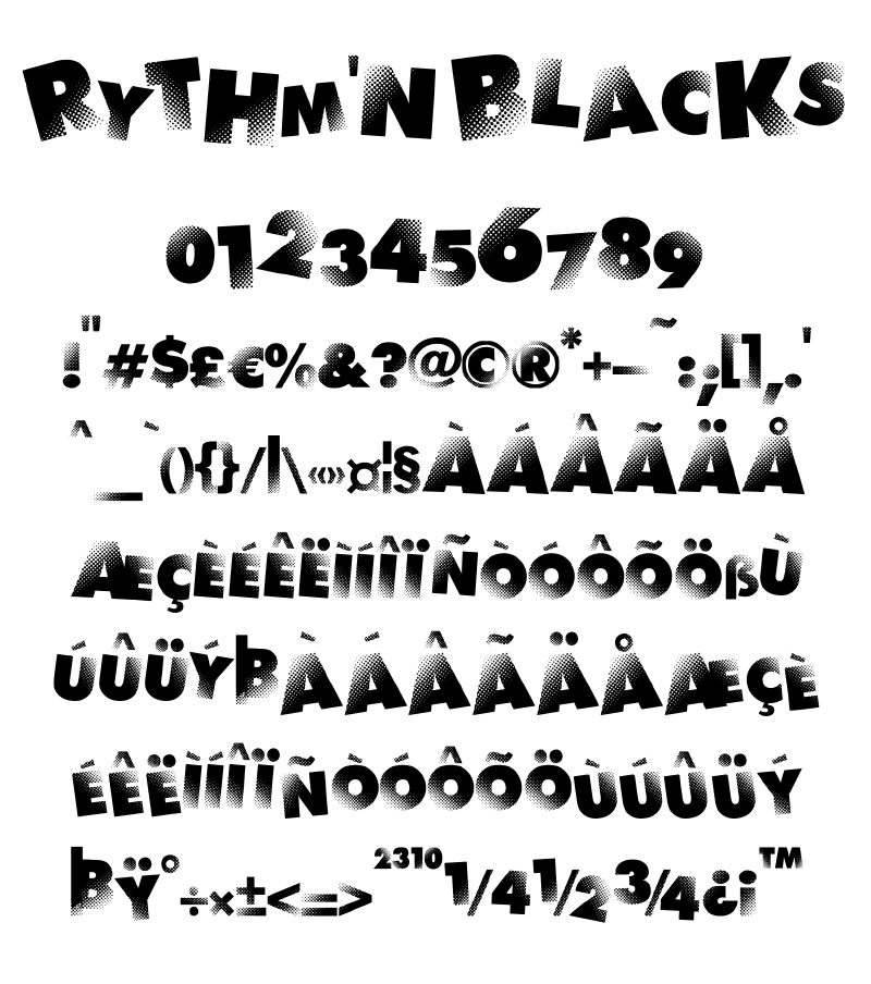 Rythm N Blacks Schriftart