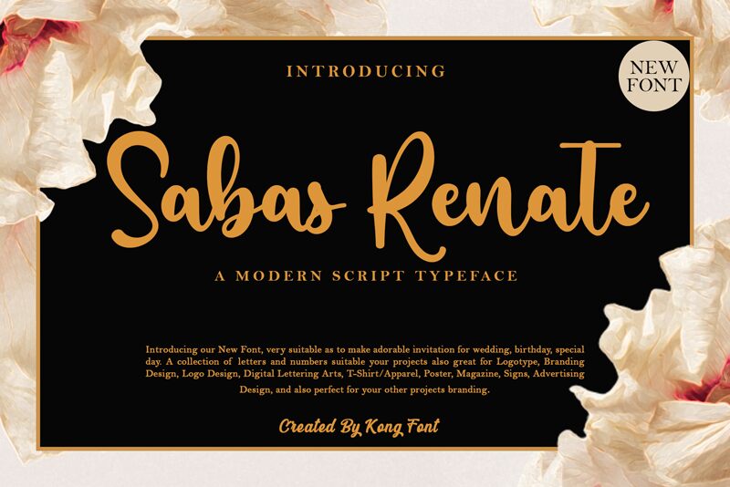 Sabas Renate Schriftart