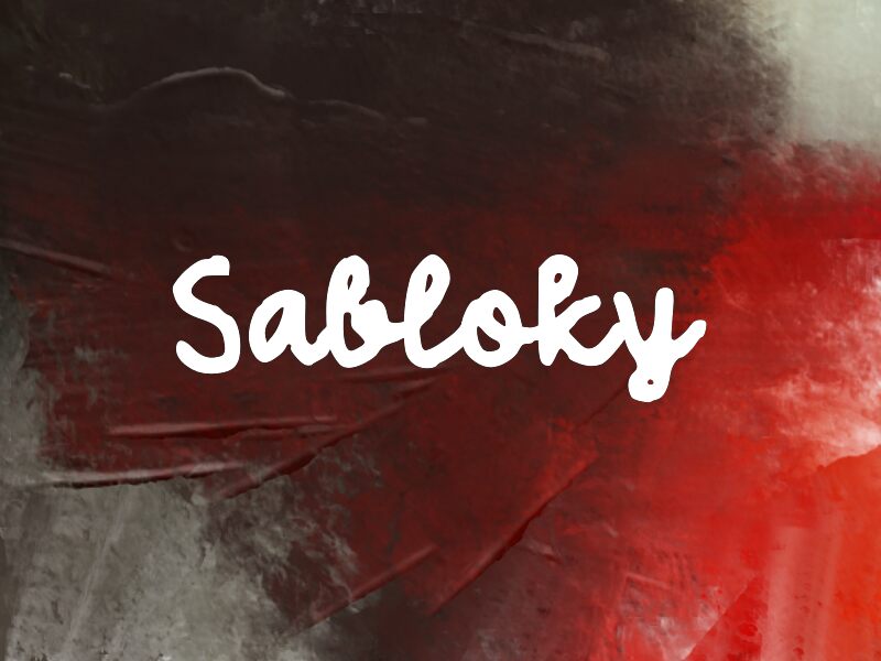 Sabloky 字体