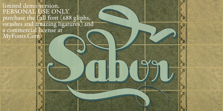 Sabor Шрифт