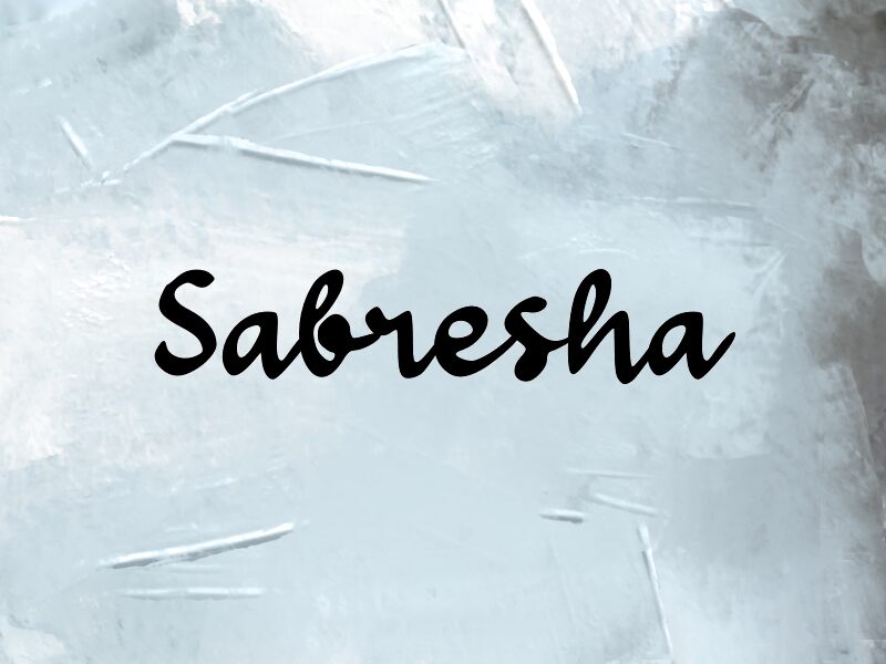 sabresha Шрифт